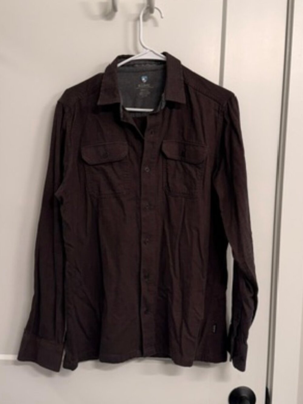 Kuhl Small Button Down Shirt Dark Grey